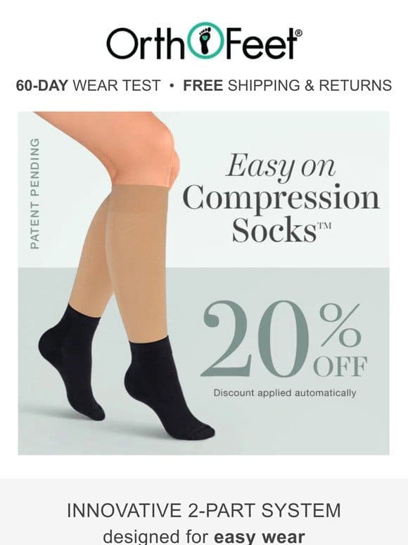 Innovative Easy On Compression Socks