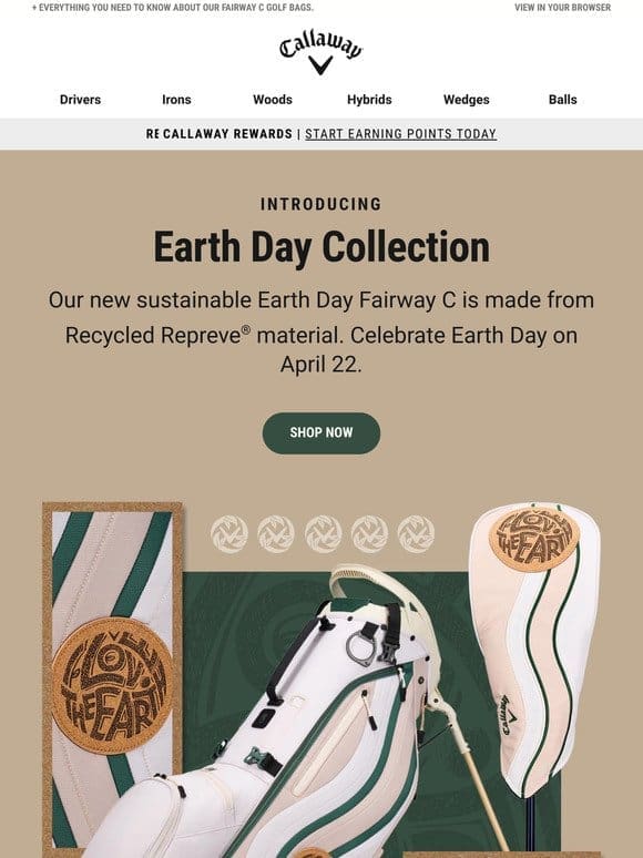 Introducing Earth Day Collection Bags – Made from Sustainable Repreve® Material.