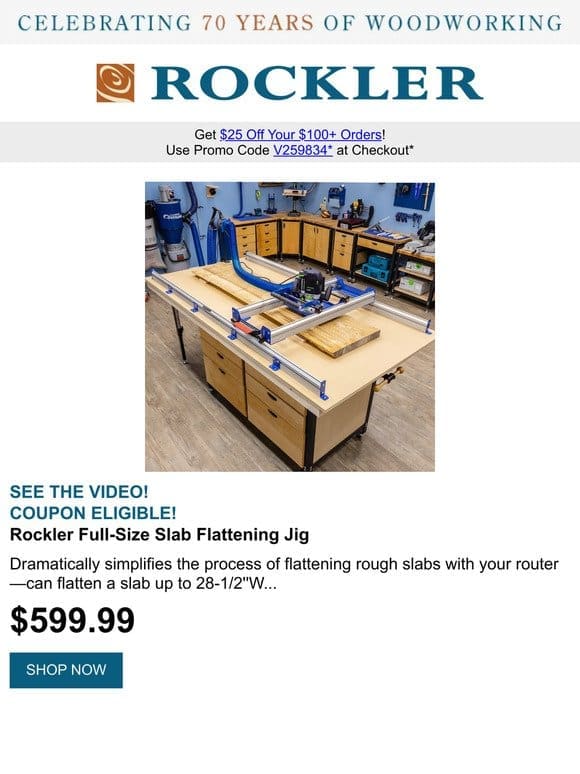 Introducing the Full-Size Flattening Jig — Watch It Transform Your Large Slab Projects!