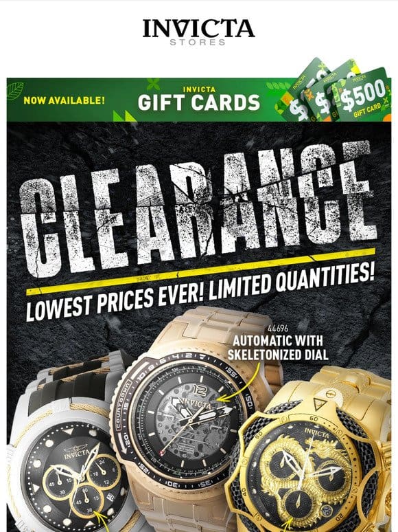 Invicta Watches On CLEARANCE❗LIMITED STOCK❗️