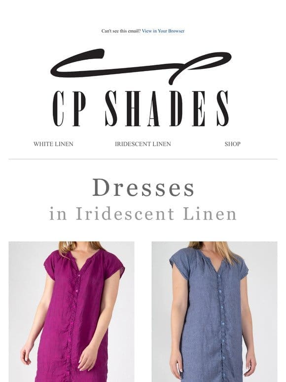 Iridescent Linen Dresses