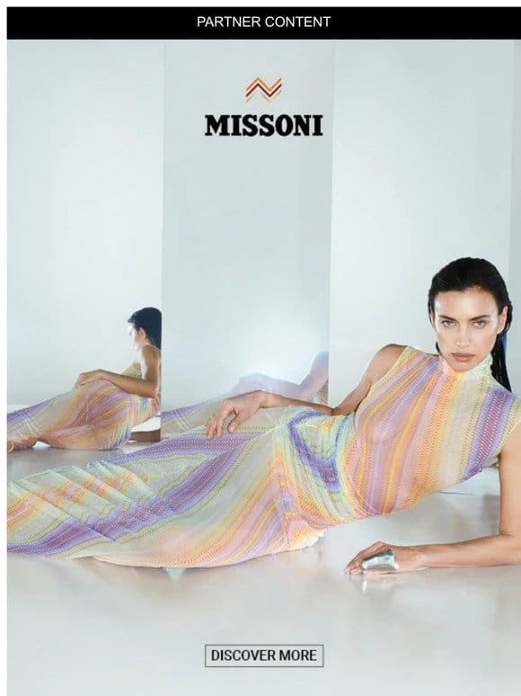 Irina Shayk for the new Missoni Spring Summer 2024 collection