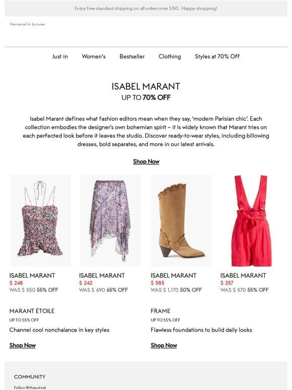 Isabel Marant | Up to 70% off