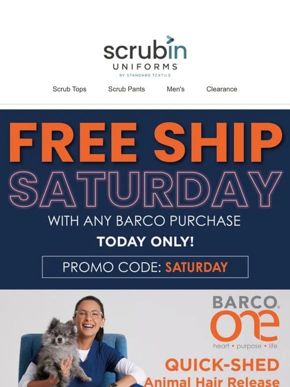 It’s Free Ship Saturday!