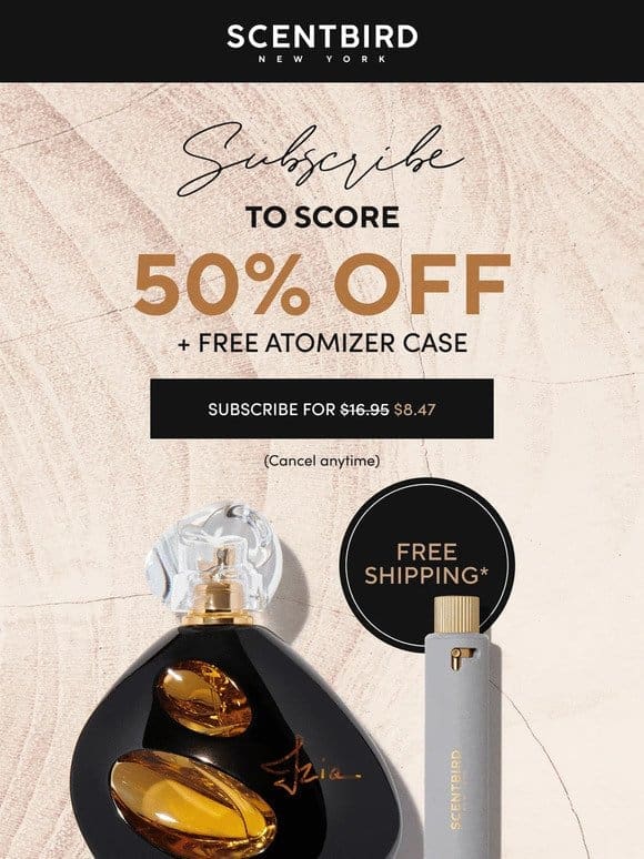 It’s HUGE! 50% Off Sale & FREE Fragrance Case!