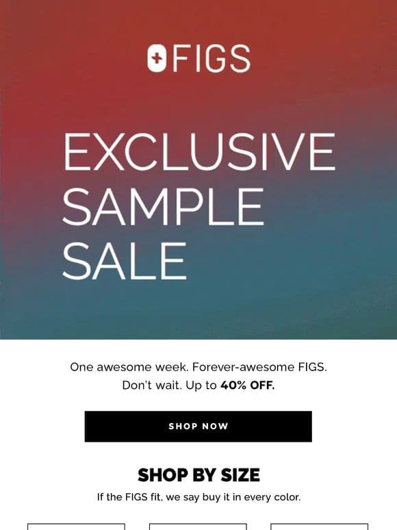 It’s Here: Exclusive Sample Sale