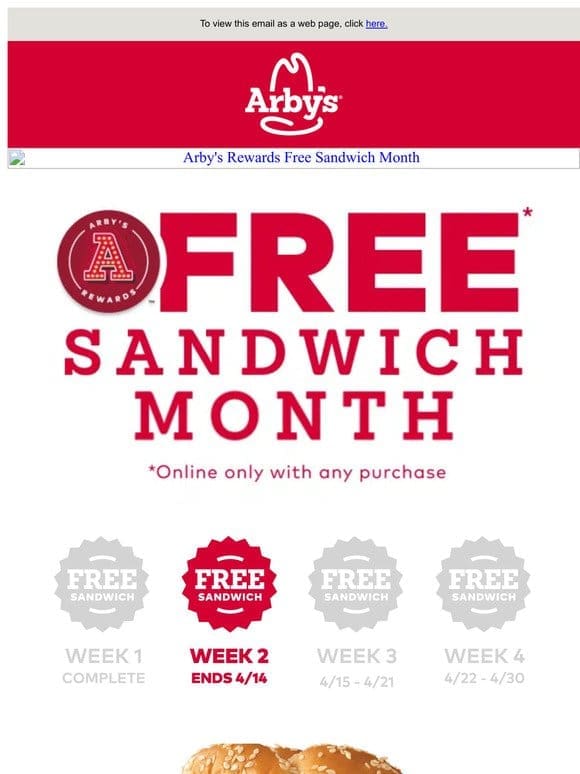 It’s Week 2 of Free Sandwich Month
