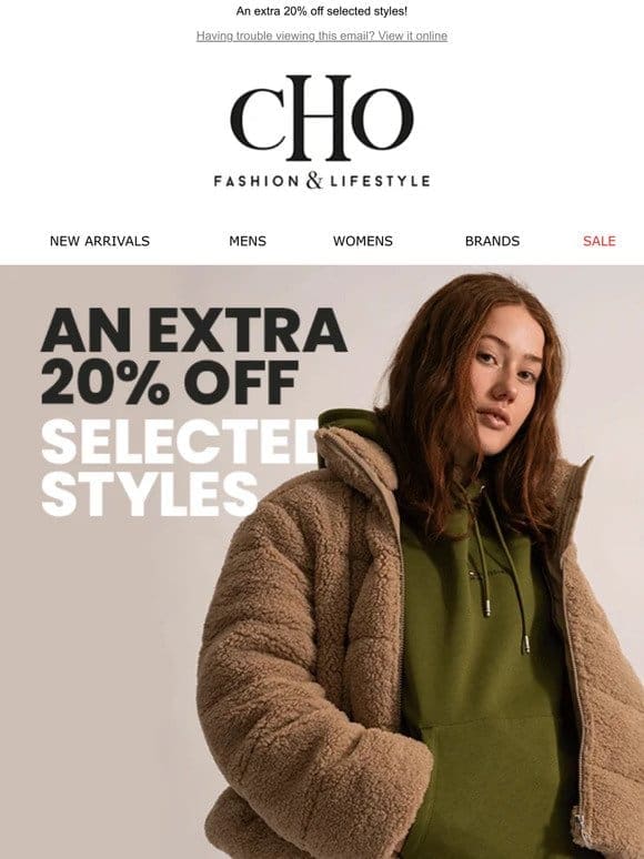 It’s the CHO payday sale!