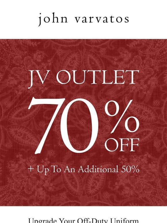 JV Outlet: Up To 70% Selected Styles