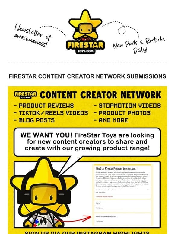 Join Forces with FireStar: Calling All Creators for Epic Content Collaboration!
