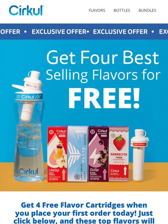 Jump In And Get 4 Free Flavors!