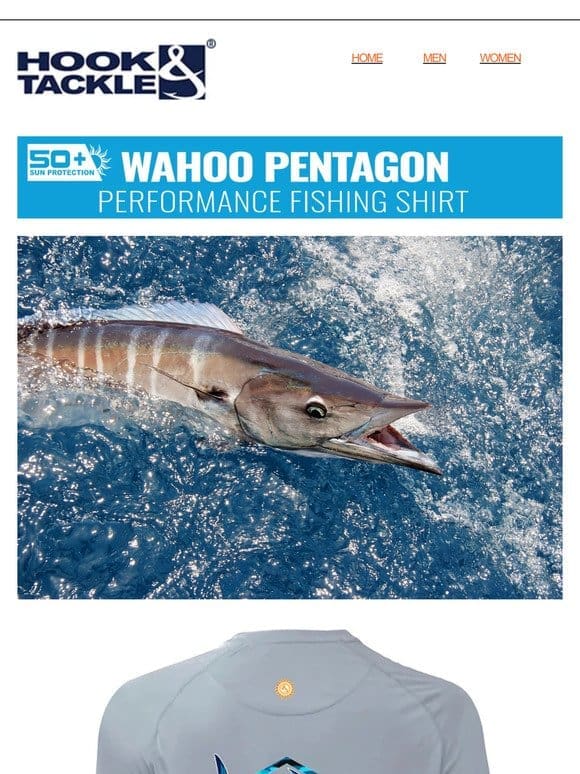 Just Arrived- WAHOO Performance Fishing Shirt