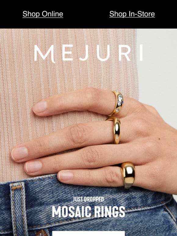 Just Dropped: Mosaic Rings