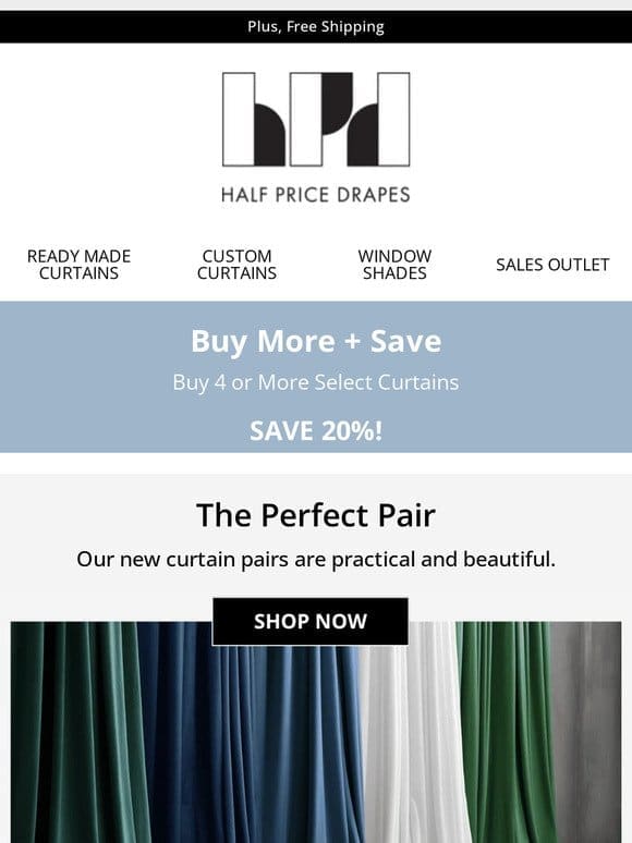 Just In: New Curtain Pairs
