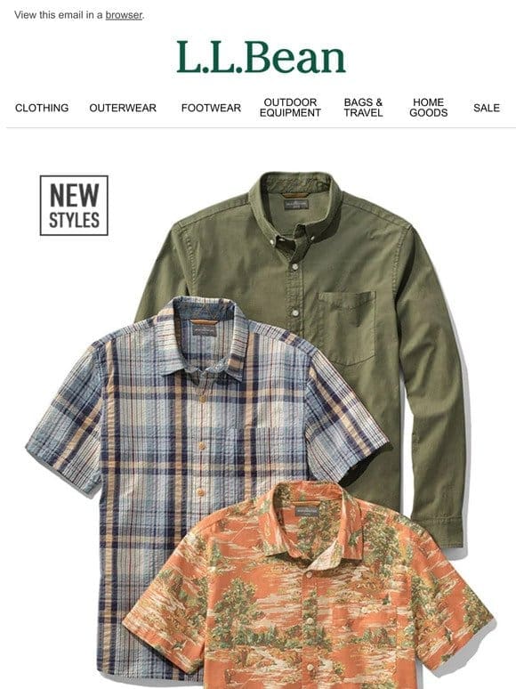 Just In: Signature Summer Shirts