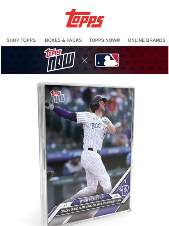 Just Launched | MLB Topps NOW®!