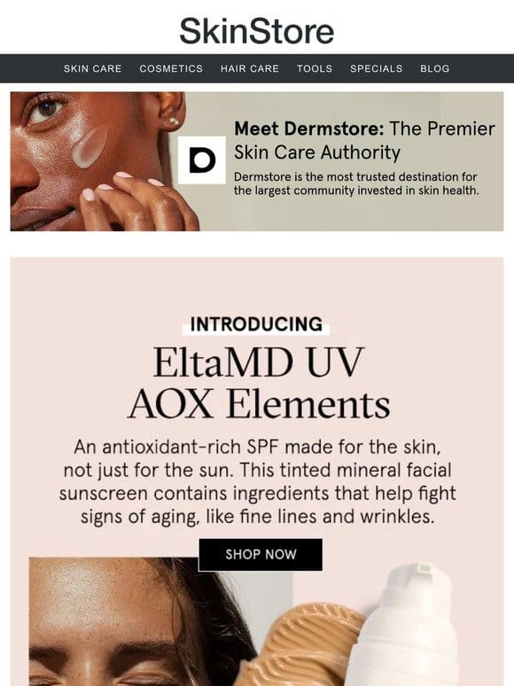 Just in at Dermstore: EltaMD’s NEW skin-loving SPF