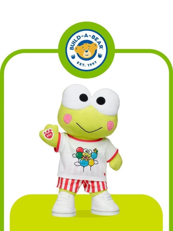 Keroppi Plush Now Available in Stores & Online!