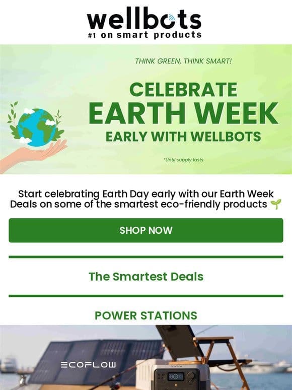 Kick Off Earth Week with Early Eco-Smart Deals!