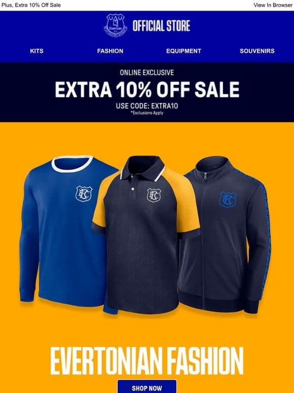 Kick Off Matchday in Style with Evertonian Fashion!