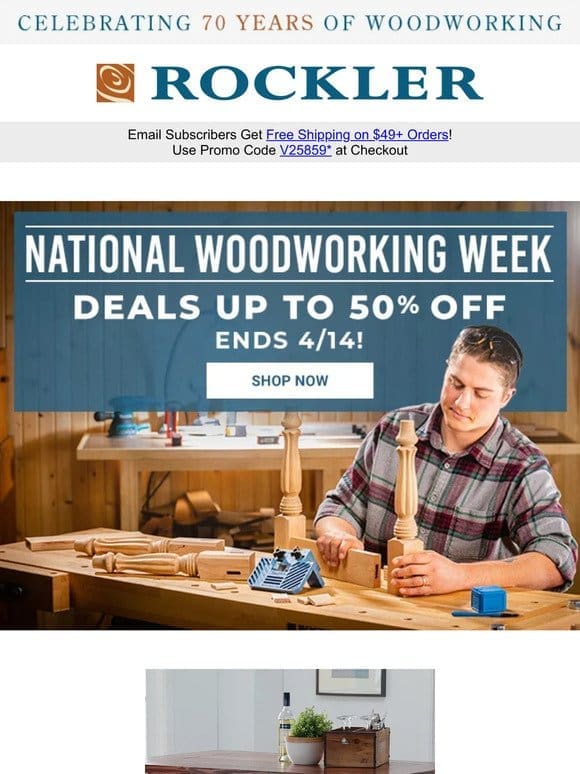 Kick Off National Woodworking Week with Today’s Hot Deals!