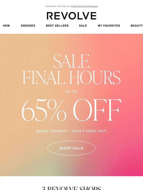 LAST CALL for up to 65% OFF