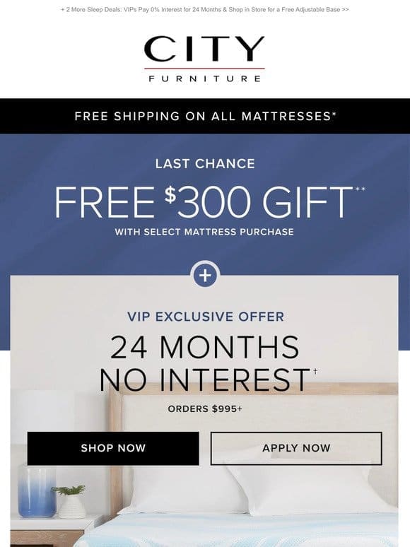 LAST CHANCE: Get an Instant $300 To Spend