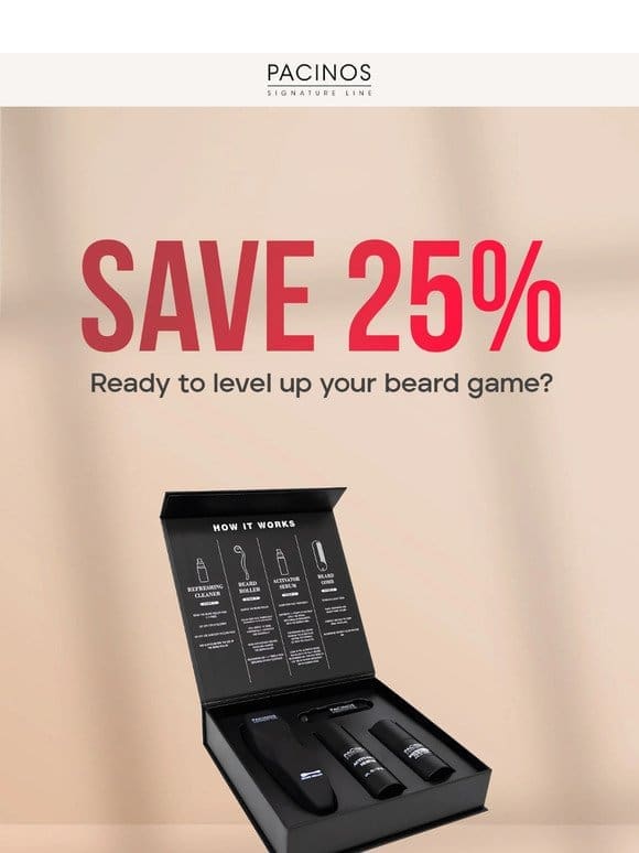 LEVEL UP YOUR BEARD GAME   NEW BEARD KIT