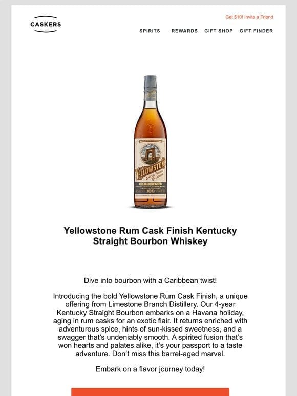 [LIMITED EDITION] Yellowstone Rum Cask Finish Kentucky Straight Bourbon  ️