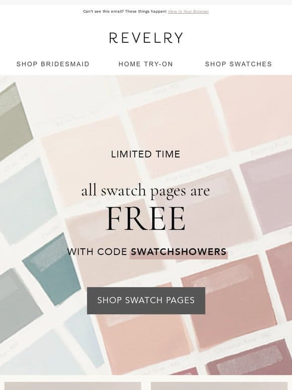 LIMITED TIME: All Swatch Pages are FREE