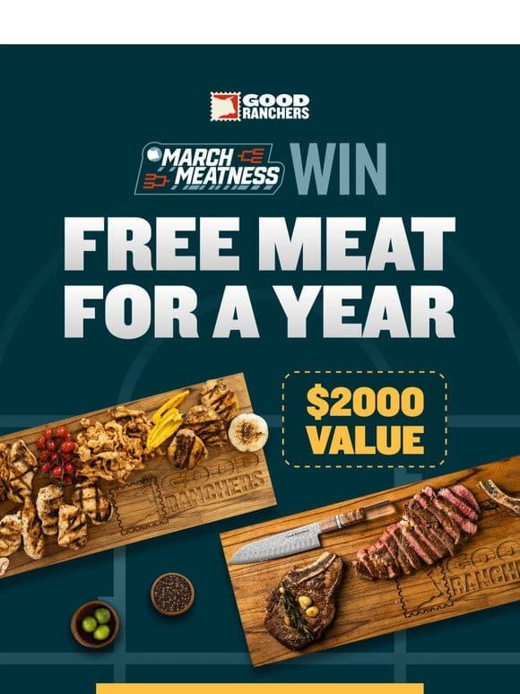 LIVE NOW: Enter To Win Free Meat For A Year