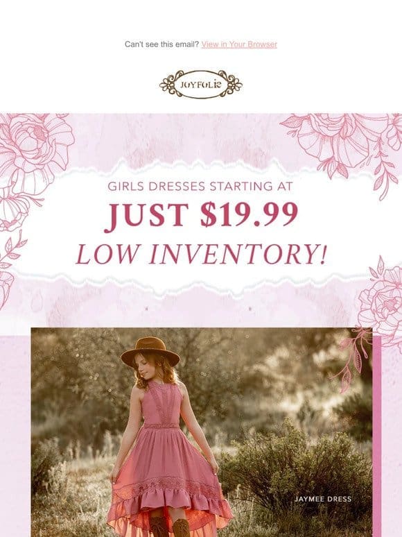 LOW INVENTORY ⚠️ $19.99 Girls Dresses
