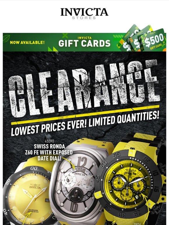 LOWEST PRICES EVER❗CLEARANCE Watches SHOP NOW❗️