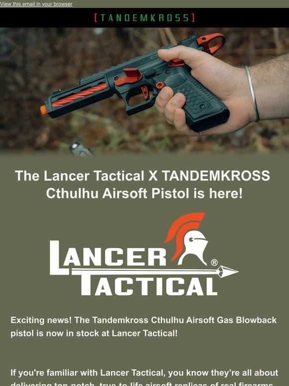 Lancer Tactical X TANDEMKROSS: the Airsoft Pistol You NEED!