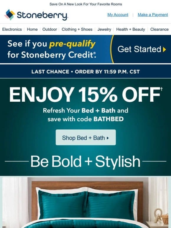Last Chance! 15% Off Bed & Bath Is Ending