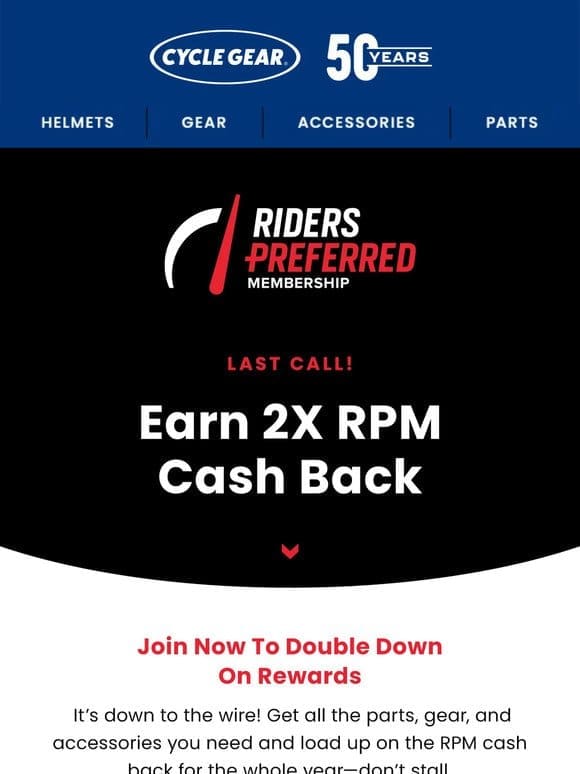 Last Chance To Join RPM And Earn RPM 2X Cash Back