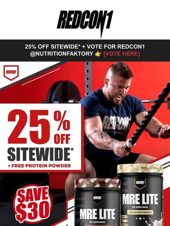 [Last Chance]  Vote for REDCON1 + Last chance to get 25% OFF*