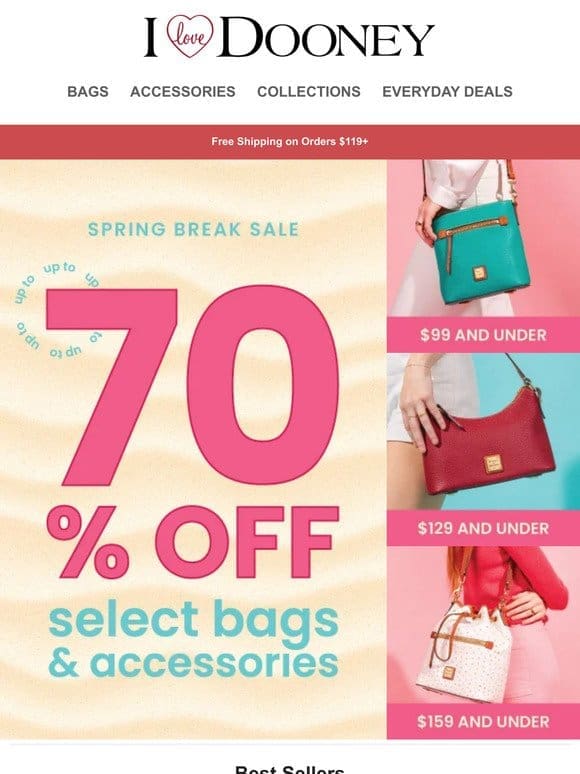 Last Chance for up to 70% off on Spring Faves!
