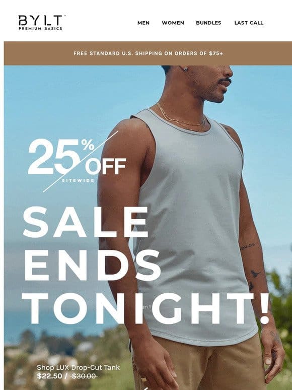 Last Chance to Save   25% Off Ends Tonight!