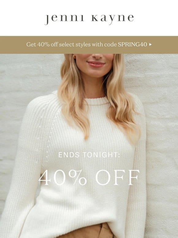 Last Day (Really) For 40% Off