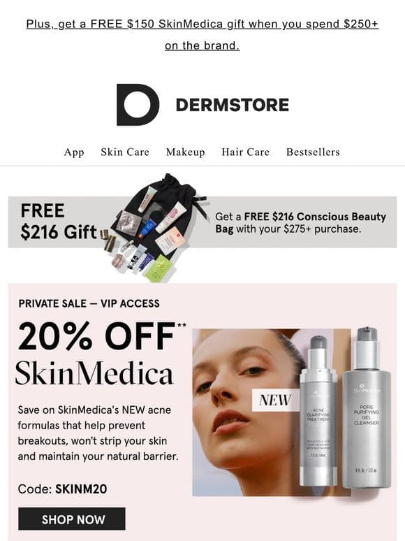 Last chance: 20% off SkinMedica’s NEW acne-fighters