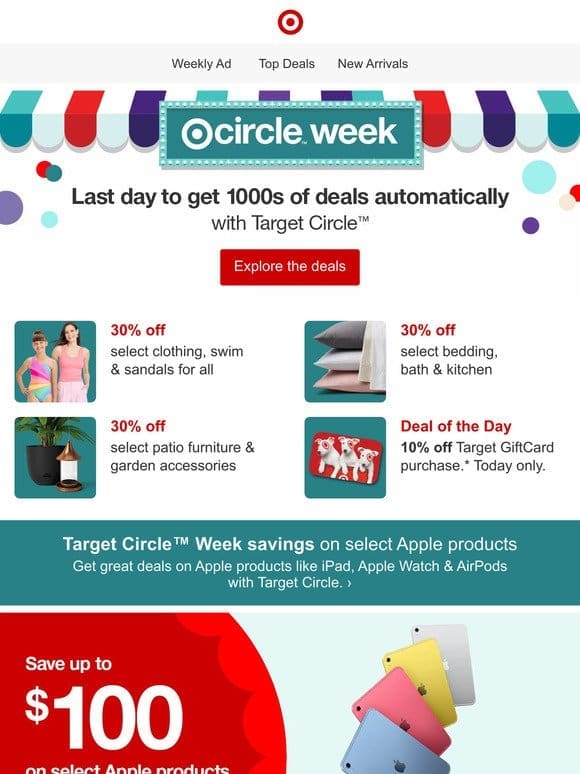 Last chance! Target Circle Week ends today.