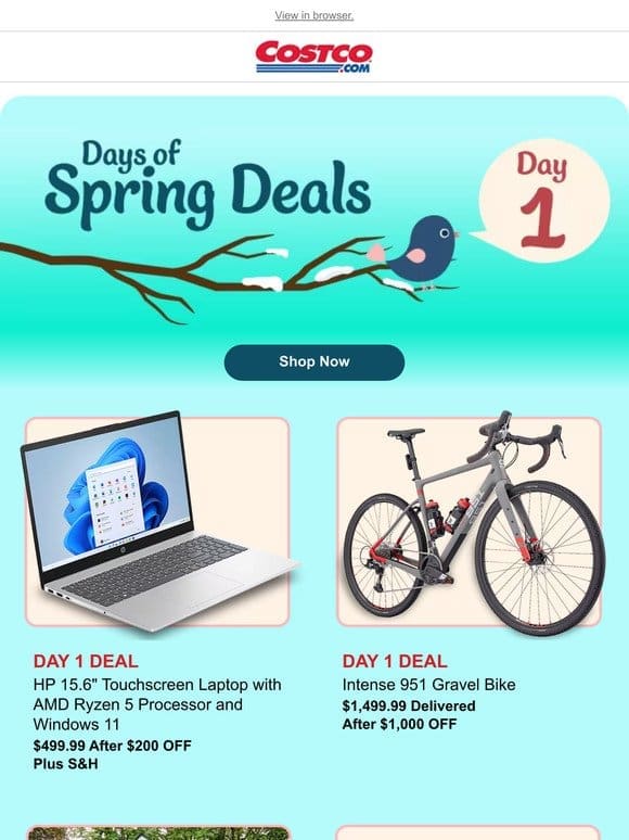 Launching Today! The 7 Days of Spring Deals.