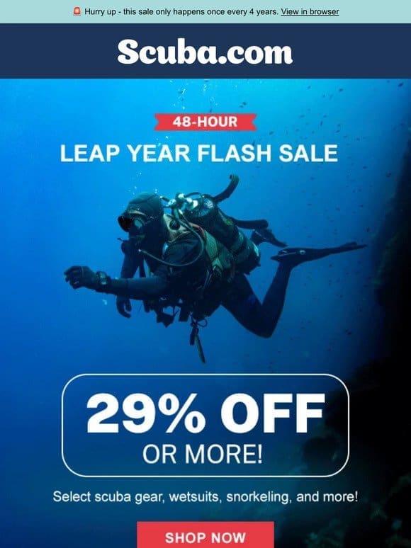 Leap Year 48 Hour Flash Sale