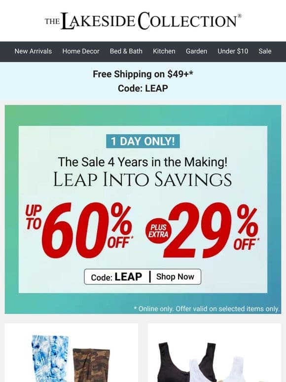 Leap Year Special: Up to 60% Off + Extra 29% Off!