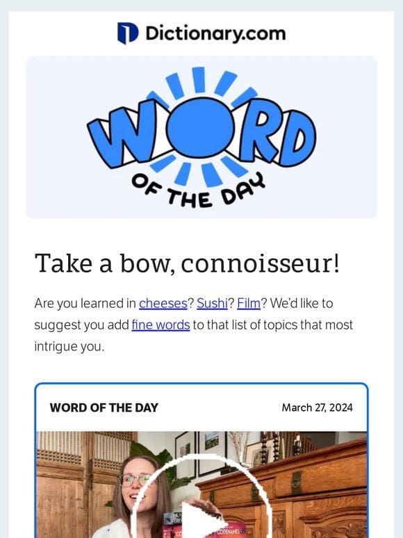 Let Today’s Word Of The Day Make You An Expert