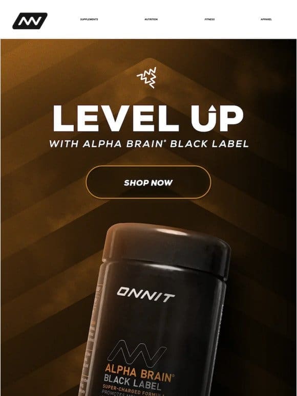 Level Up With Alpha BRAIN® Black Label