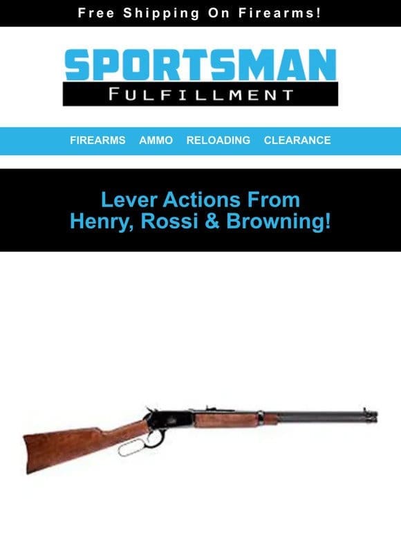 Lever Actions From Henry， Rossi & Browning! 44MAG 240GR HP $14.50!