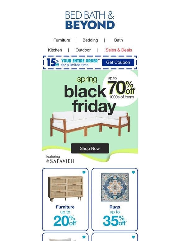 Like Black Friday， but Greener–Take up to 70% off 1000s of Items