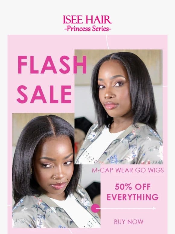Limited Time Flash Sale on M-Cap Wear Go Wigs!